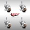 Service Caster 3 Inch SS High Temp Glass Filled Nylon 10mm Threaded Stem Caster Set Brake SCC-SSTS20S314-GFNSHT-TLB-M1015-4 - alternate 4